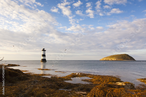 Puffin Island and Penmon Point lighthouse