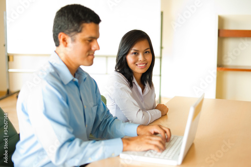 Asian And Hispanic Business Meeting