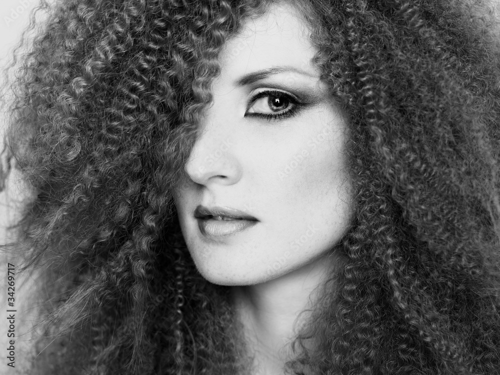 Beautiful woman with magnificent hair Beautiful woman with magnificent hair