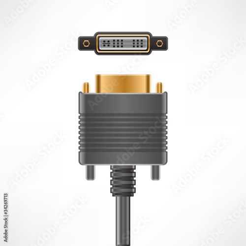 Computer cable & plug