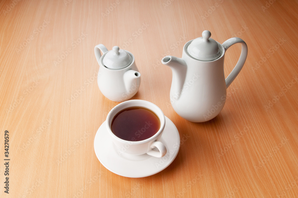 Tea on the wooden table Tea on the wooden table