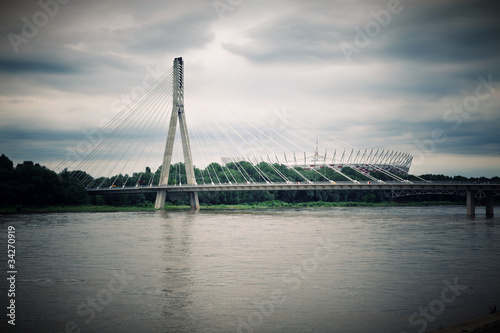 bridge on Vistula rive #34270919