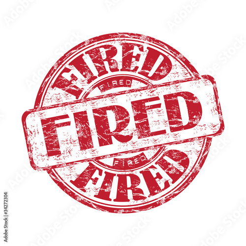 Fired red grunge rubber stamp