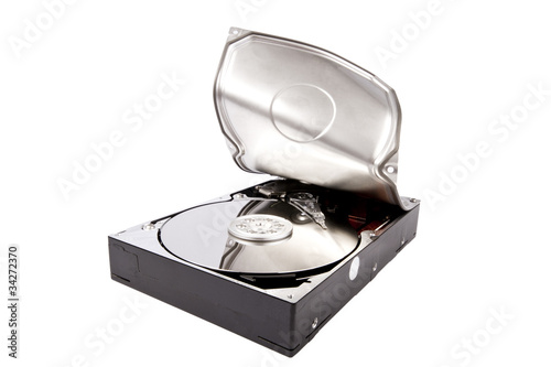 hard drive opened by force