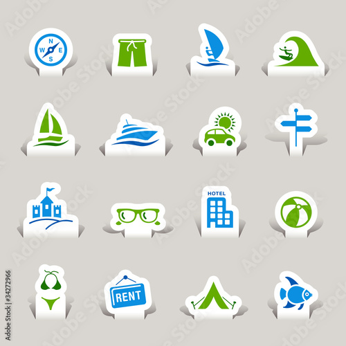 Papercut - Vacation icons