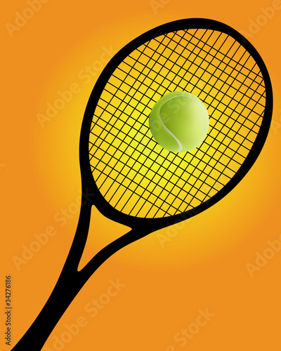 tennis racket and ball © Mayboro