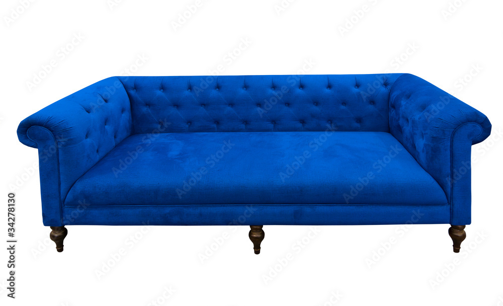 blue sofa isolated blue sofa isolated