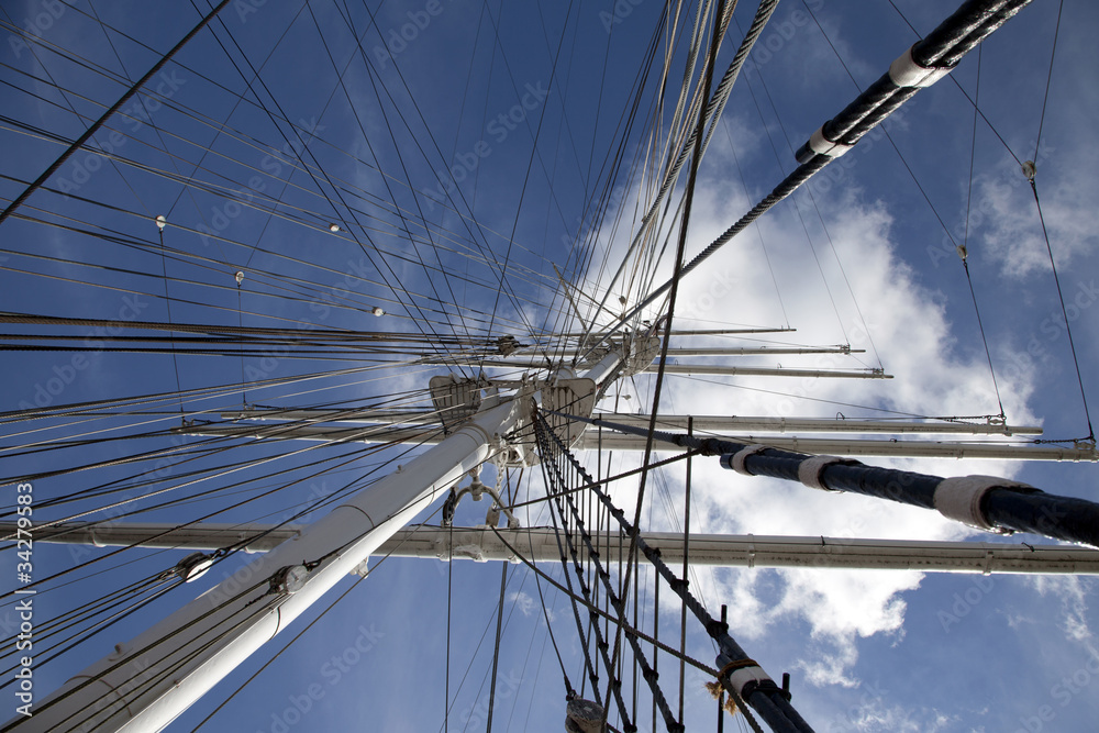 Fototapeta premium Od sailing ship