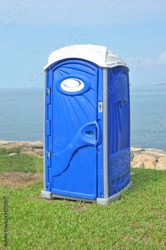 Blue Portable Toilet