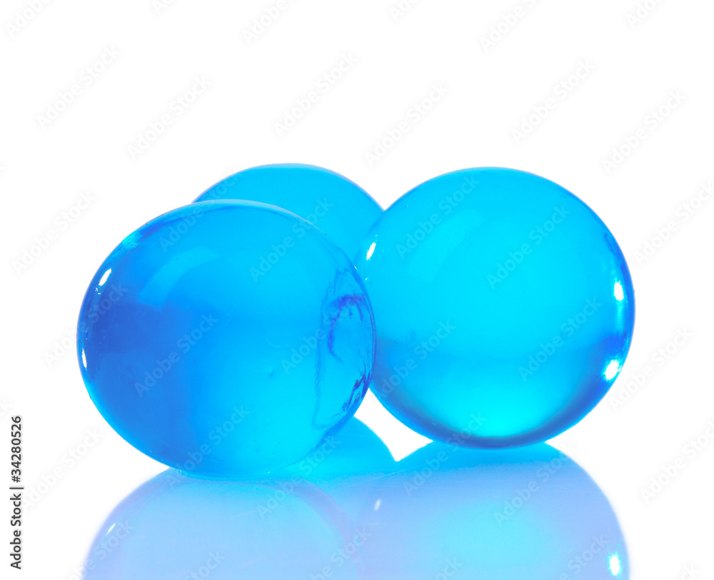 blue hydrogel isolated on white blue hydrogel isolated on white