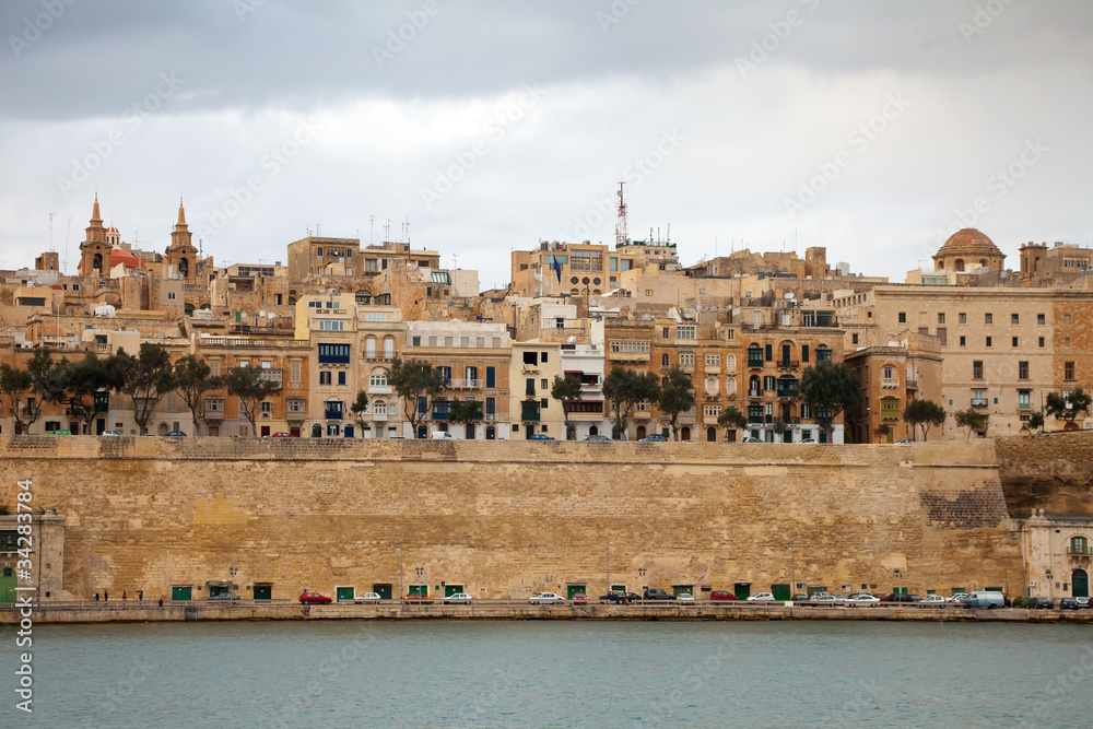 Valletta  in winter. Malta