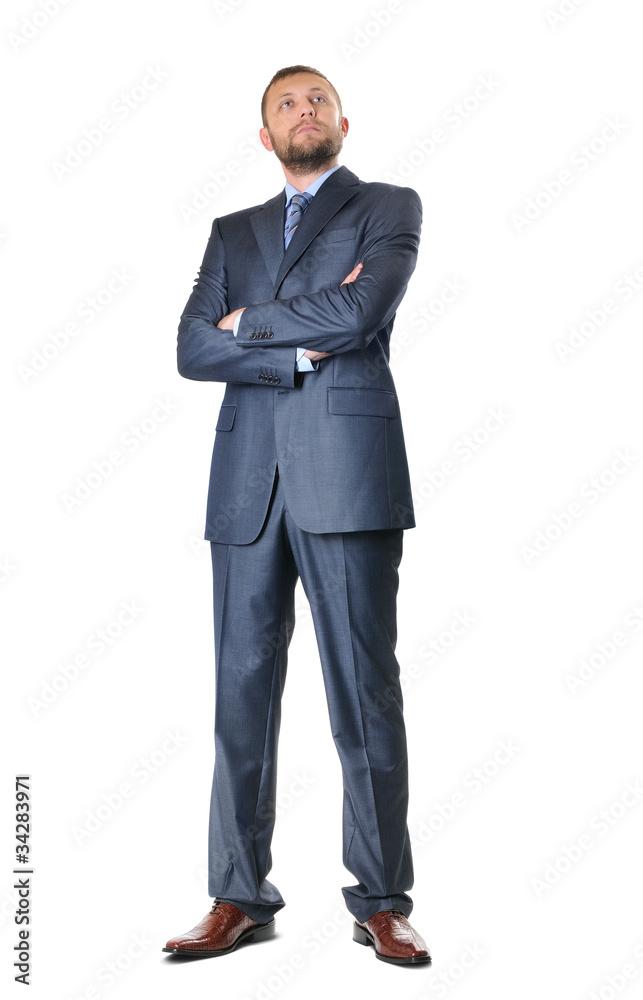 Handsome business man isolated on white background Handsome business man isolated on white background