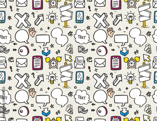 Seamless web icons pattern