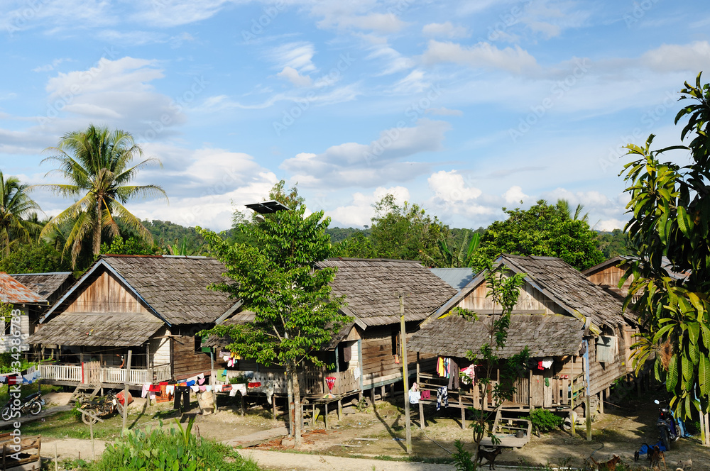 Indonesia - rural landscape Mahak village