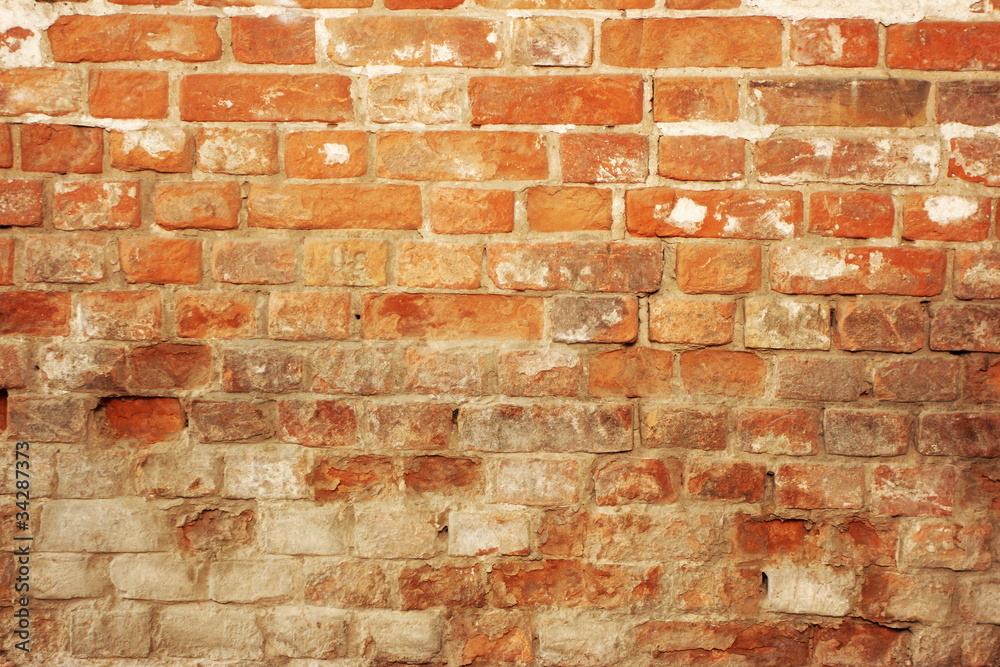 Obraz premium Old house brick wall