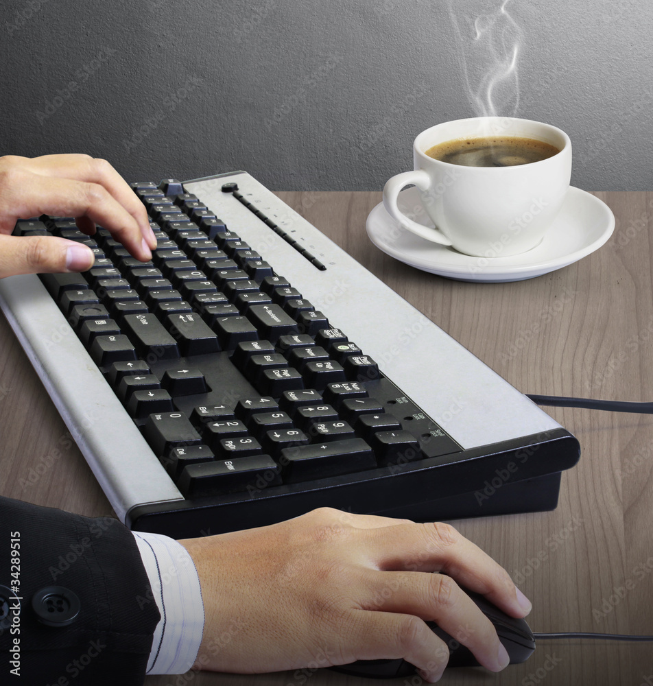 computer mouse with hand computer mouse with hand
