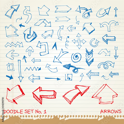 Doodle set 1 - arrows
