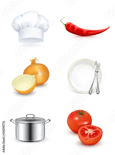 Kitchen icon set