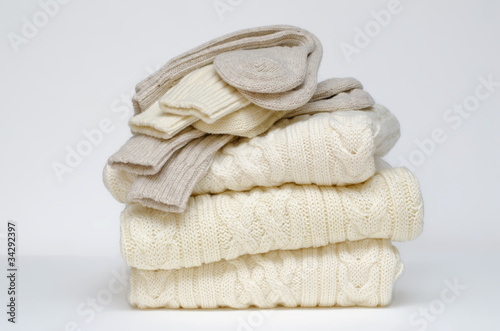 Traditional Irish wool cable knit and Aran winter sweaters