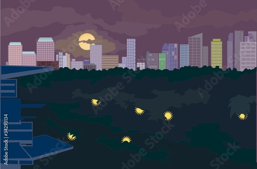 night cityscape