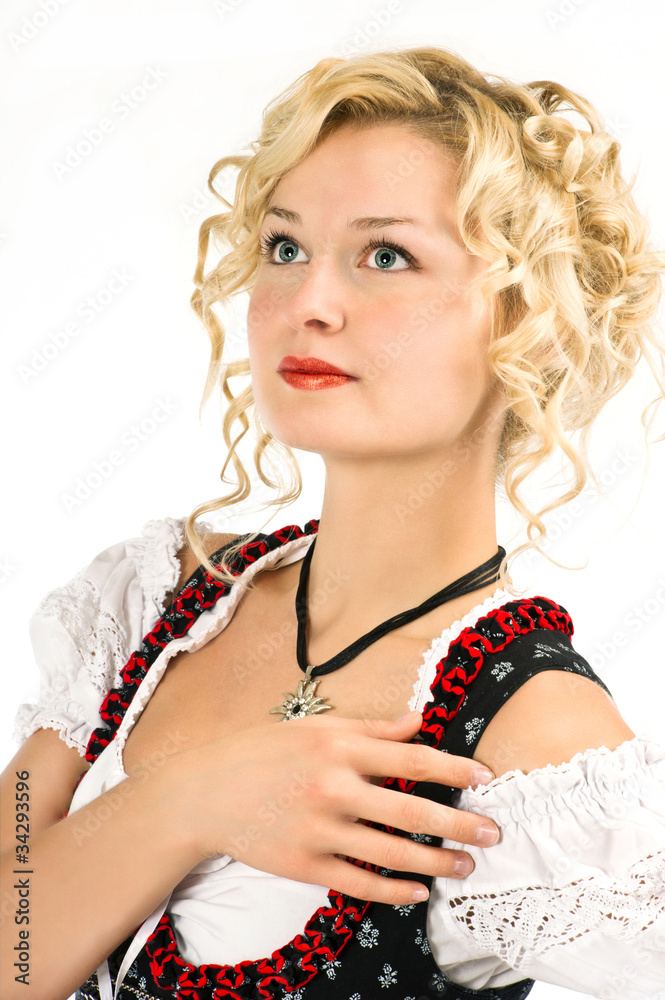 beautiful german girl in dirndl