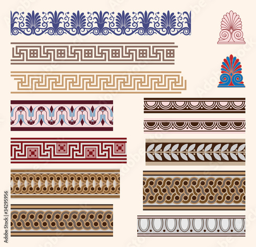 Greek border ornaments