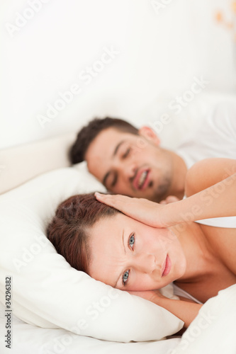 Woman not waking because of snoring