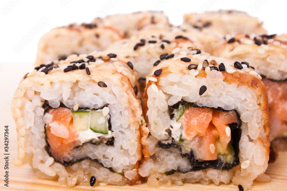 Sushi. Isolated Sushi. Isolated