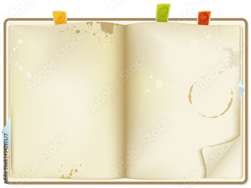 open recipe book