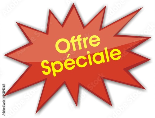 étiquette offre spéciale