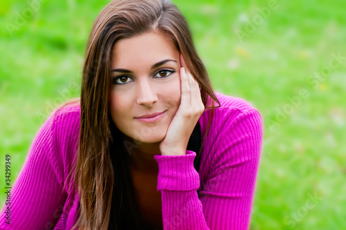 Retrato de mujer serena