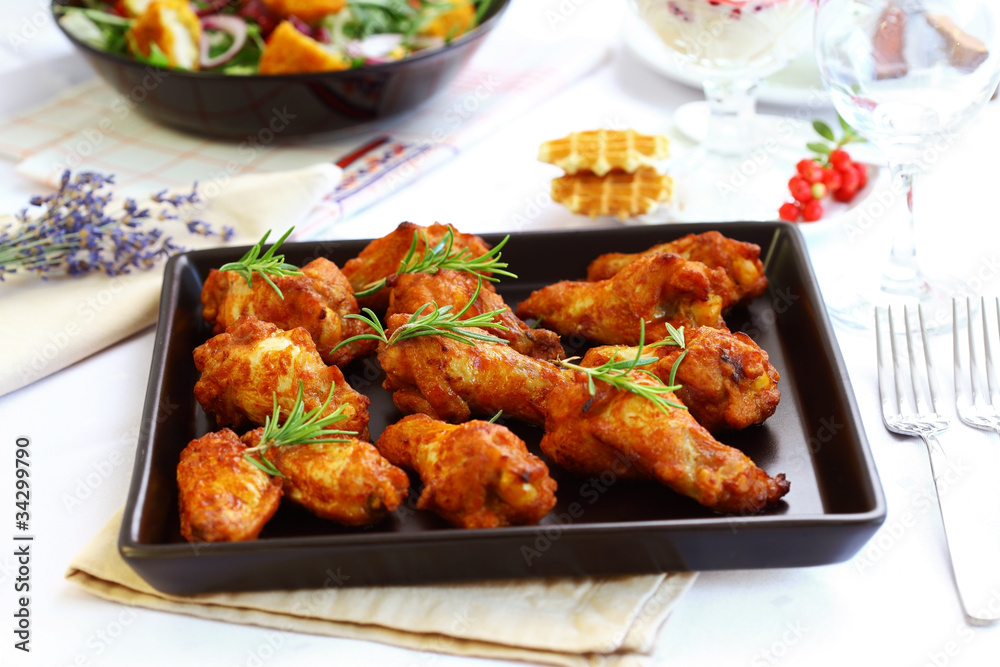 Hot chicken wings