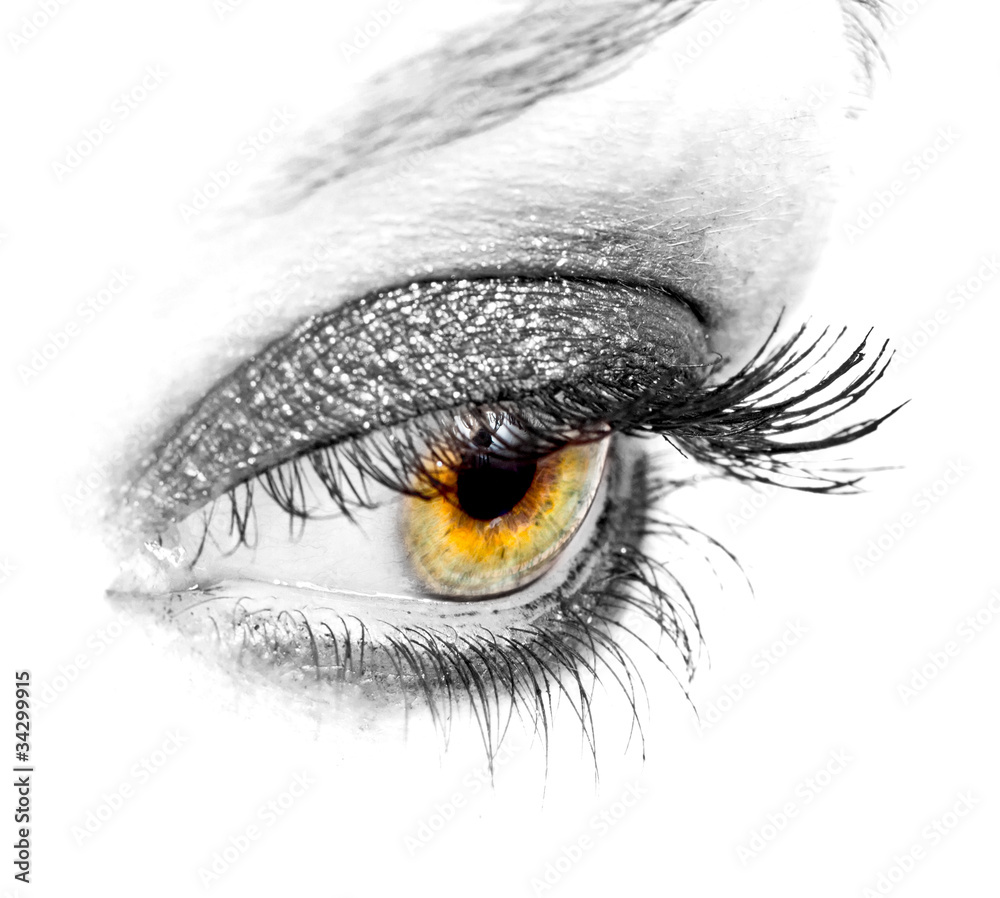 Obraz premium Close-up black eye
