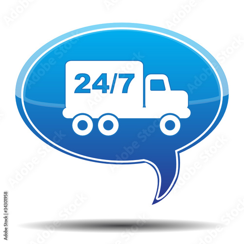 DELIVERY 24/7 ICON