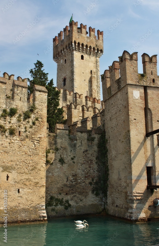 Scaliger castle, Castello scaligero, Lake Garda,Italy