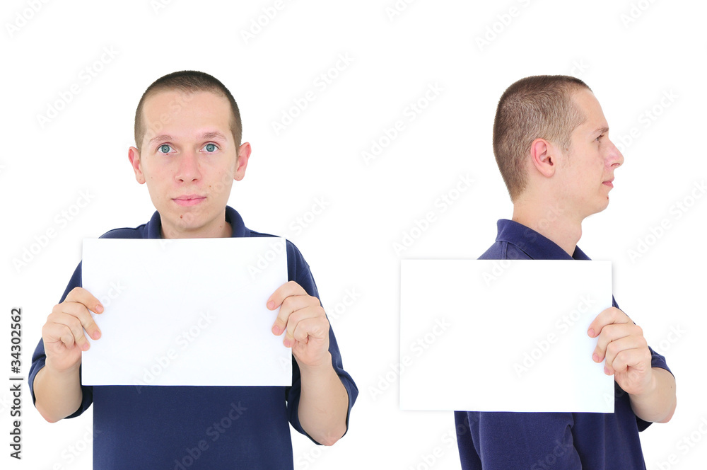 Mugshot of young man Mugshot of young man