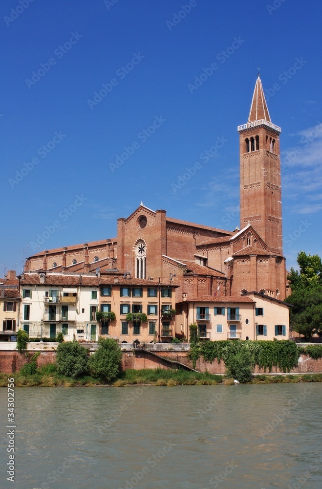 Santa Anastasia church in Verona Italy