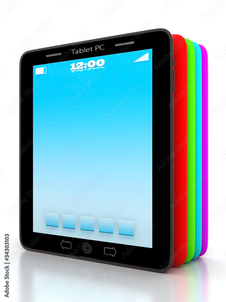 Image of computer technology on a white background isolated Image of computer technology on a white background isolated