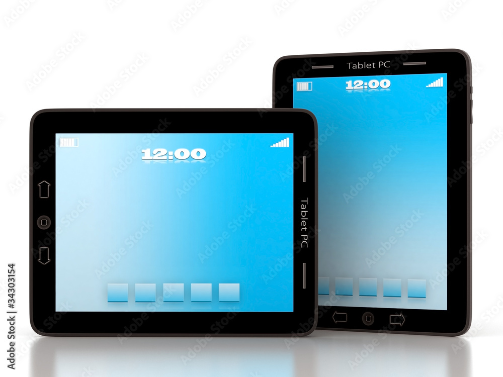 Image of computer technology on a white background isolated Image of computer technology on a white background isolated