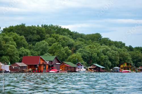 Houses on river