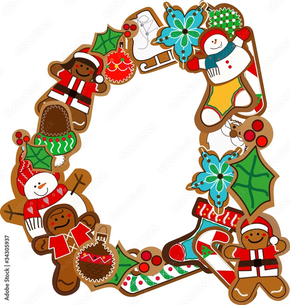 a gingerbread alphabet patch a gingerbread alphabet patch