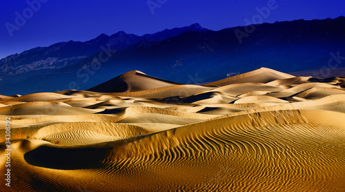 Beautiful Sand Dune Formations in Death Valley California
