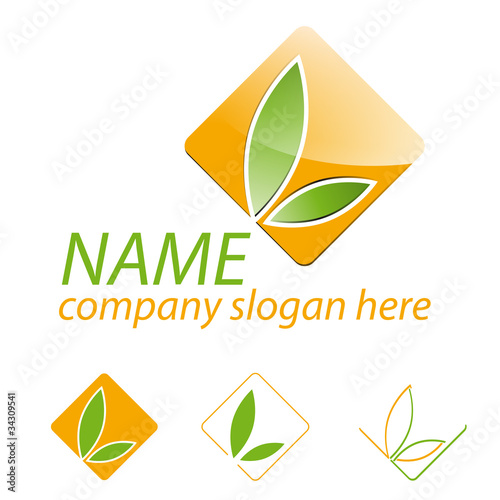 Logo agriculture, discount stores and food markets # Vector