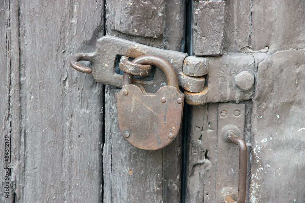The big padlock. The big padlock.