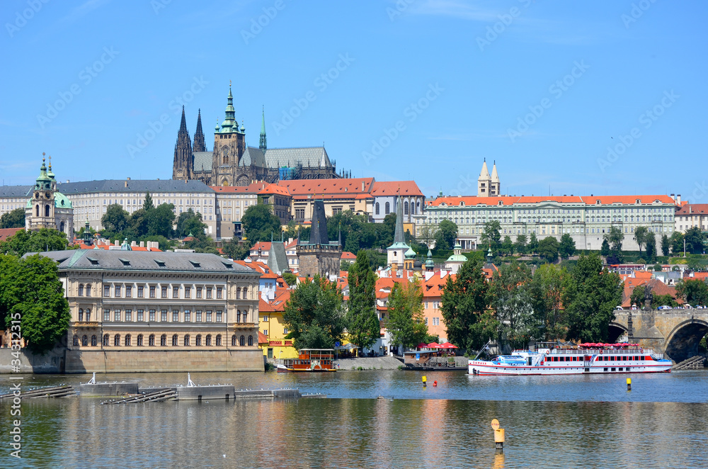 Obraz premium Moldau à Prague