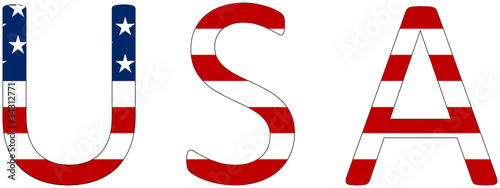Schriftzug USA