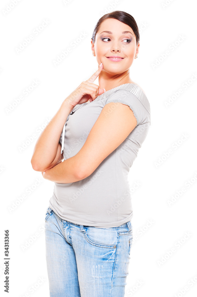 woman showing interest in something woman showing interest in something