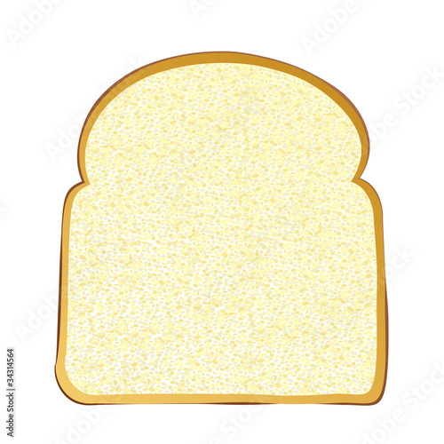 Slice of white bread
