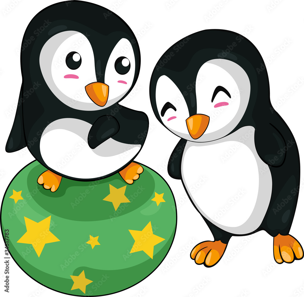 Naklejka premium illustration Penguin vector file