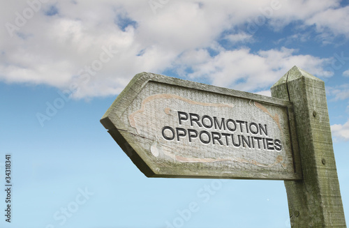 Promotion Opportunities Old Wooden Sign © Ross C
